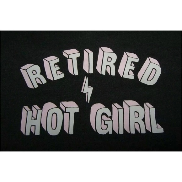 Next Level Tee Shirt Retired Hot Girl Pink Casual Alt Soft Girl Streetwear y2k - Picture 3 of 7